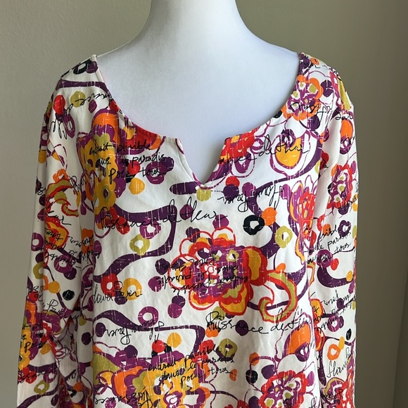 Ruby Rd. Woman woman’s 3/4 sleeve blouse - Picture 2 of 6